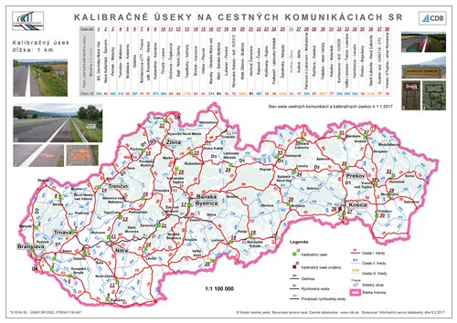 Kalibračné úseky - prehľad